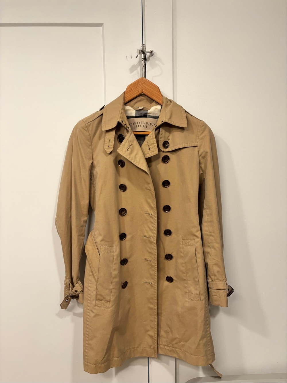 Burberry Classic Double-Breasted Khaki Trench Coat